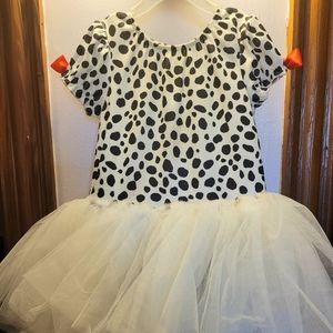 Kids 4T-5T Dalmation Tutu Costume